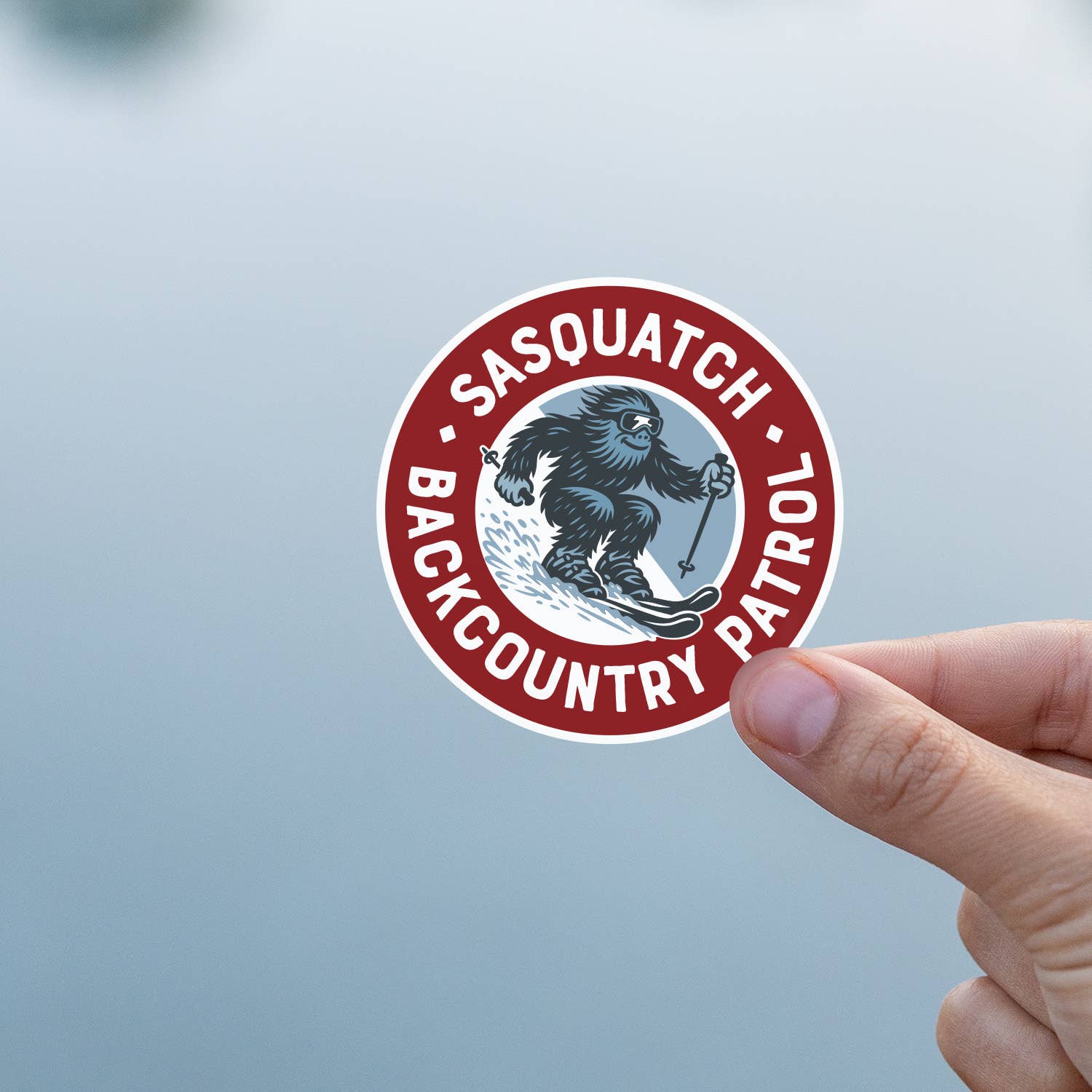 Squatchy - Wholesale Sticker - Sasquatch Backcountry Patrol Sticker1