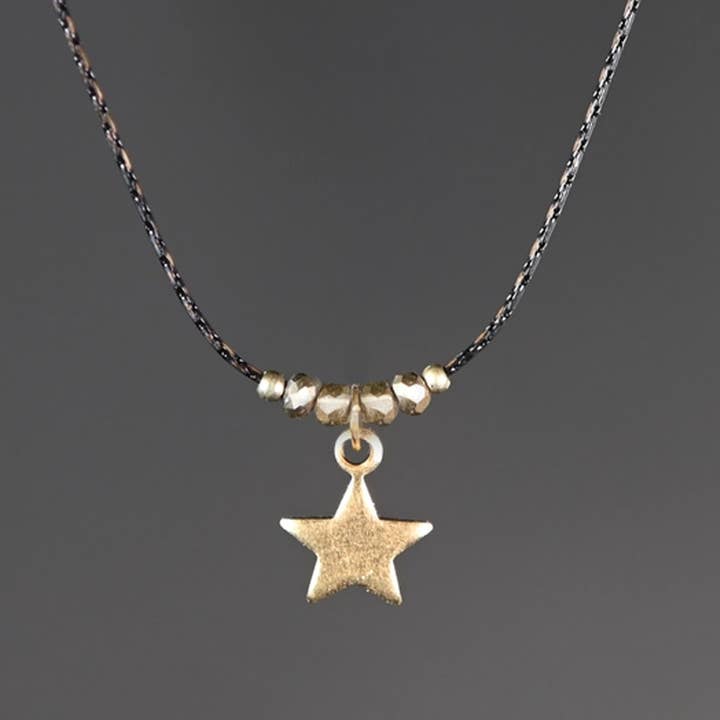 Delicate Beaded Star Necklace for wholesale by KBD Studio