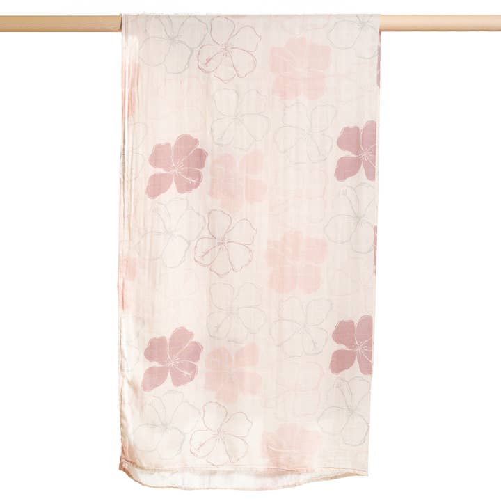 Crema Kokiʻo Hibisco Bambú Muselina Pareo para venta al por mayor de The Keiki Dept