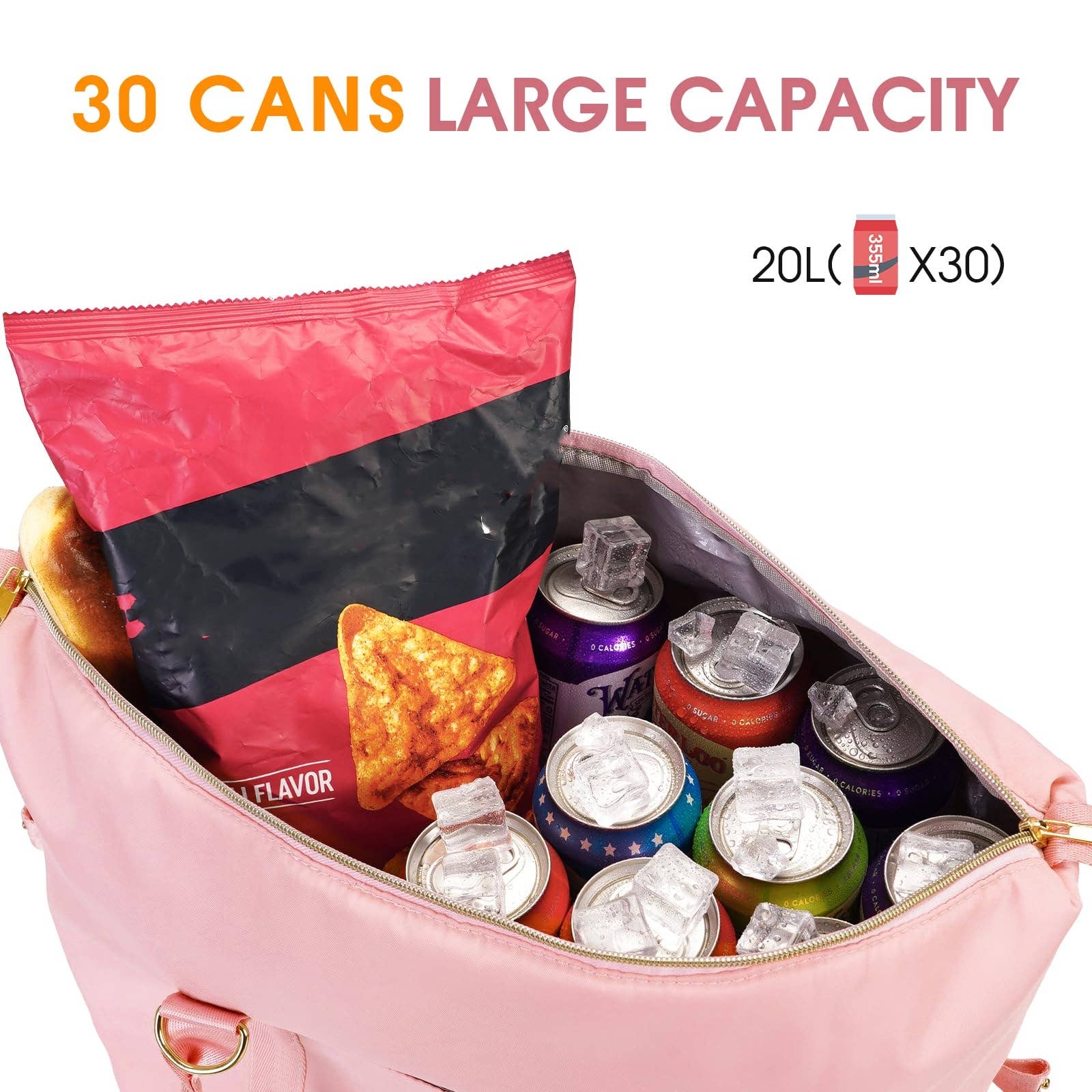 wandf - Wholesale Cooler/Cooler Bag - 30 Can Insulated Soft Leakproof Cooler Tote Camping Bag9