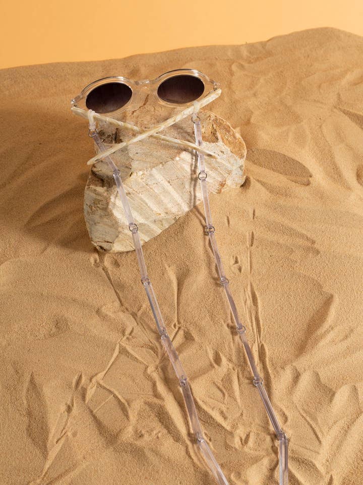 Spaghetti | Bio-Acetat Ice Clear | Brillekæde for engroshandel hos Orris London