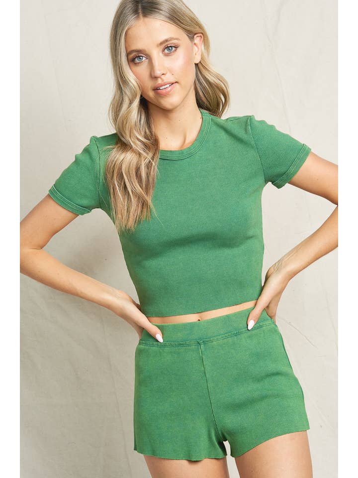 lalamia - Wholesale Lounge Set - Women's - MST211041-D. GREEN7