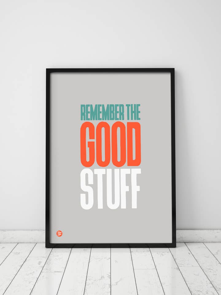 Arte de pared Remember The Good Stuff para venta al por mayor de Love Type
