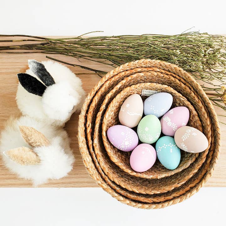 KORISSA - Wholesale Basket - Handwoven Storage Basket • Kata Candy Bowl-Natural-Set of 44