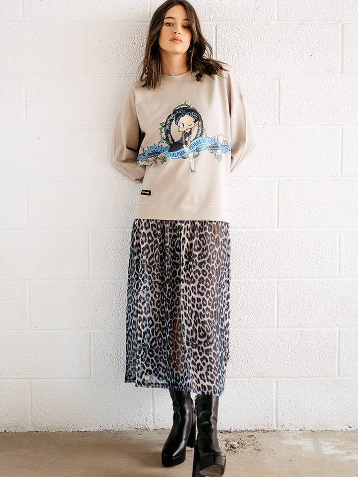 COMBINATIEJURK VAN BETTY BOOP voor wholesale door BE HAPPINESS