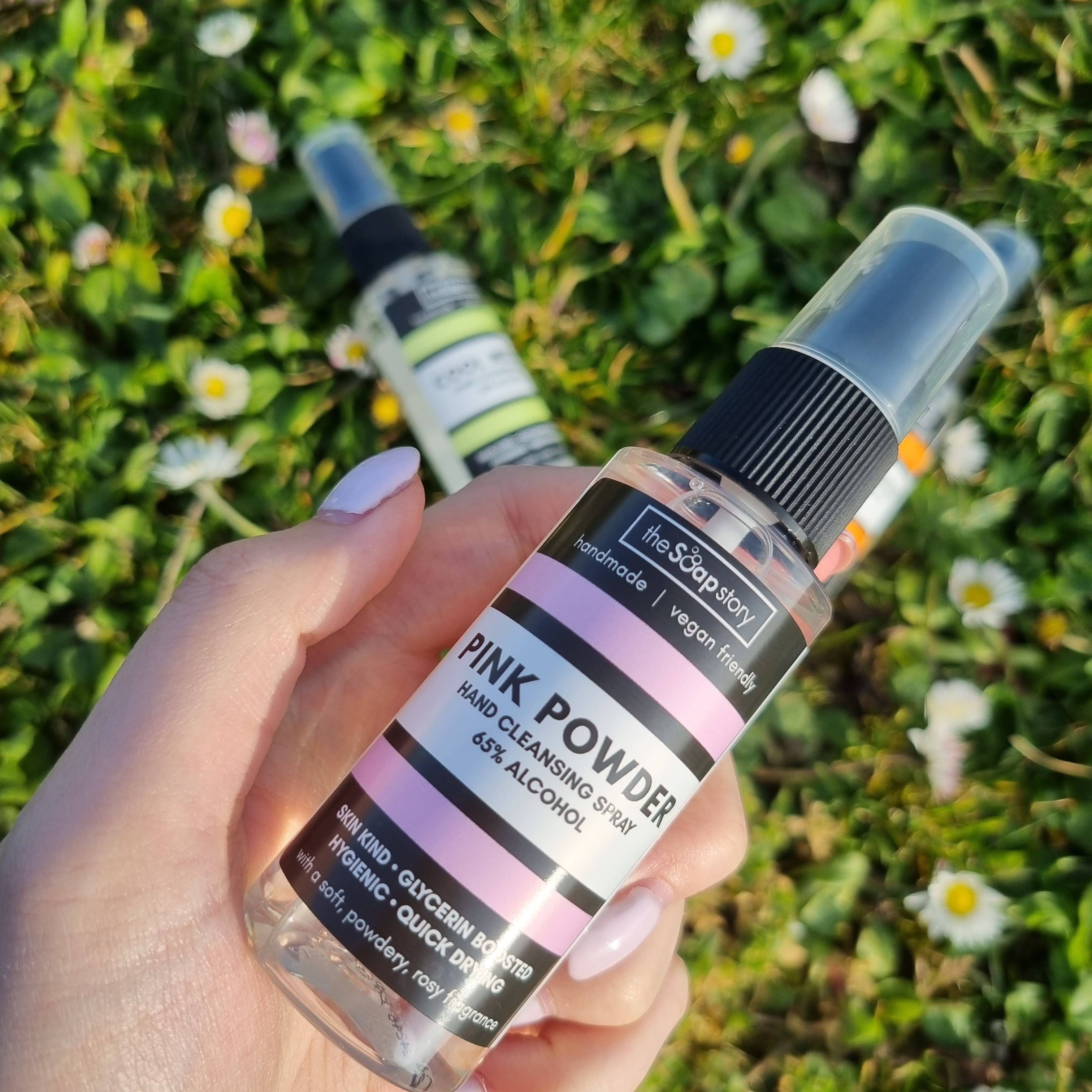 The Soap Story - Venta al por mayor Desinfectante de manos - Spray limpiador de manos Pink Powder | 50 ml2