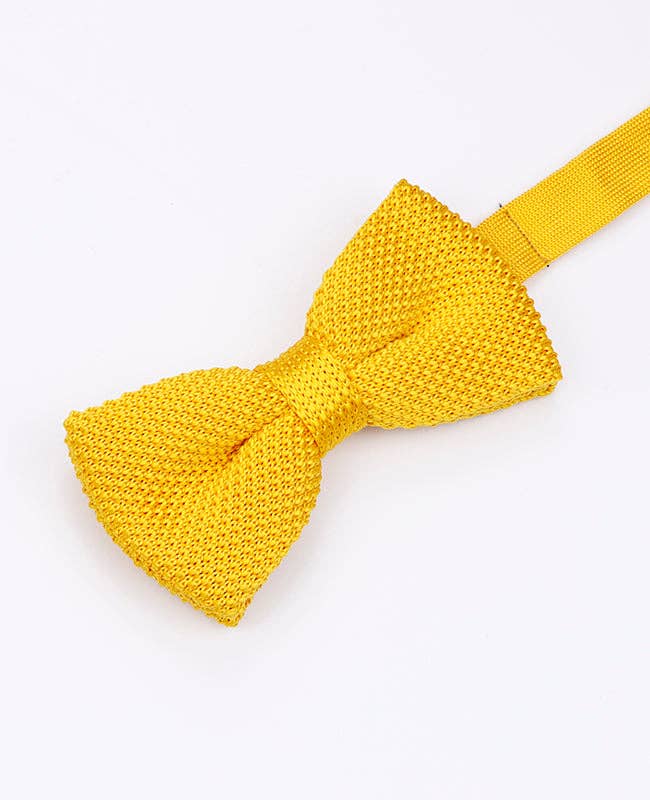 Unipap's - Wholesale Bow Tie - Men's - Men's Yellow Knitted Bow Tie "Léon"0
