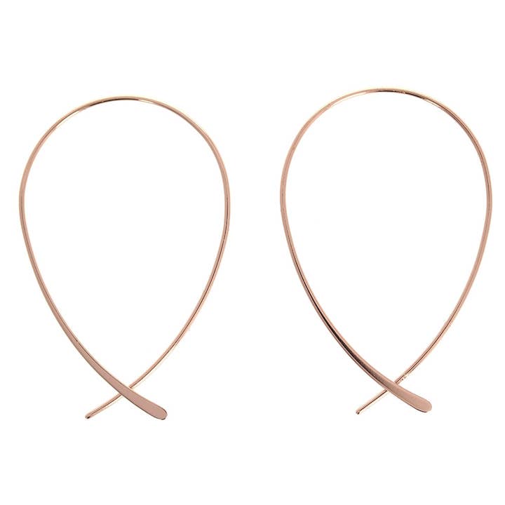 Upside Down Hoops for wholesale by Mayas Gems