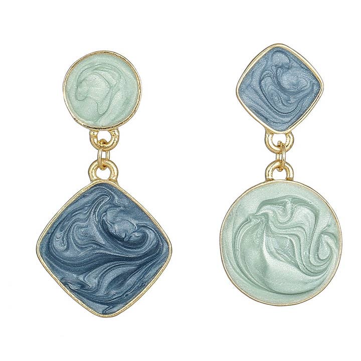 Boucles d’oreilles bleues pour la vente par Emilie collection