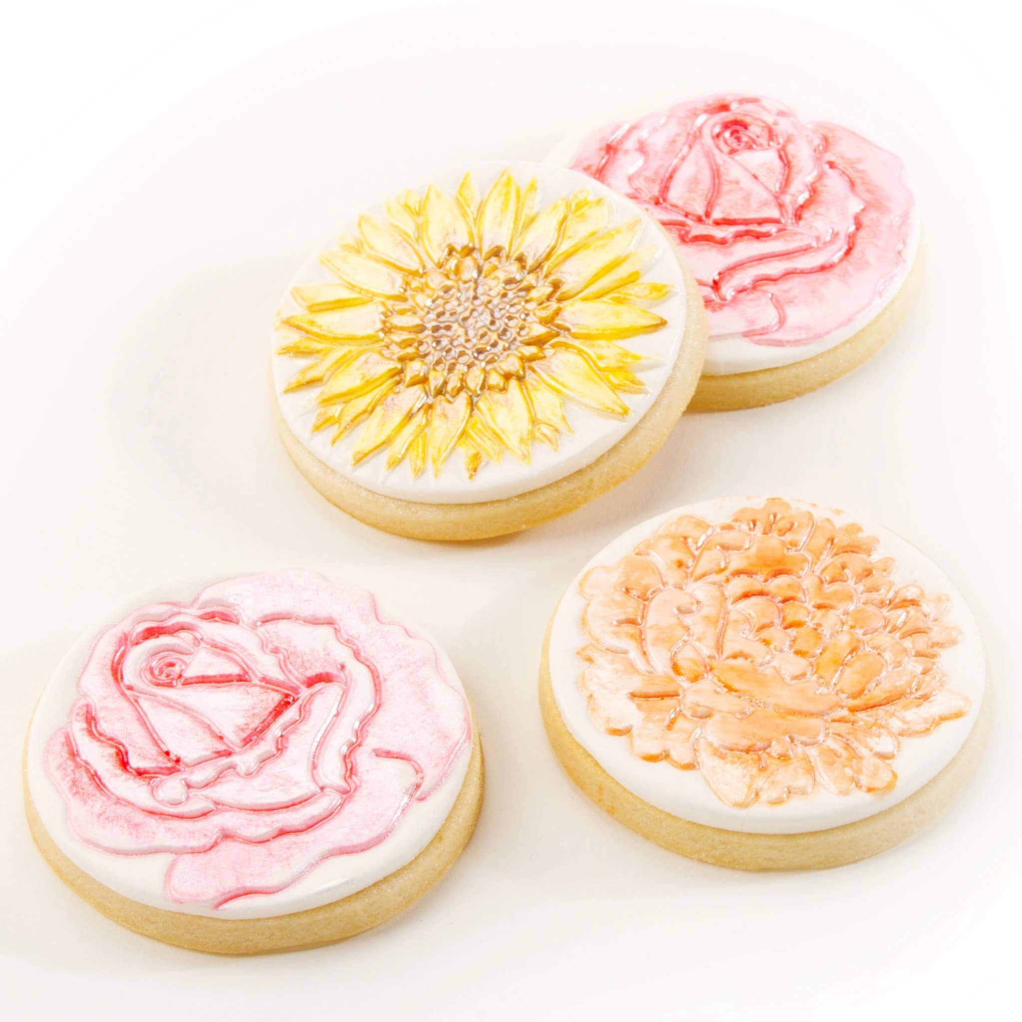 Summitbaking - Wholesale Cookie Cutter - Cupcake and Cookie Texture Tops - Floral2