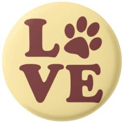Button - Love Paw for wholesale by Syracuse Cultural Workers