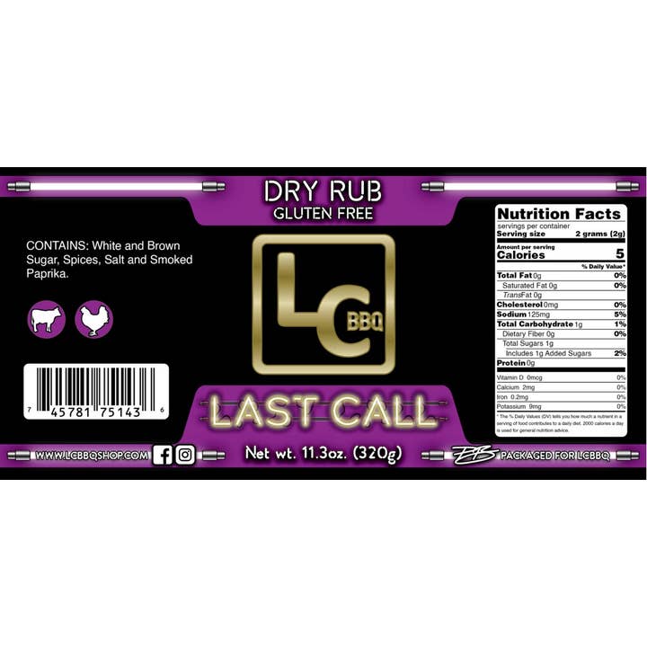LC BBQ - Wholesale Rub - Last Call - 14oz Shaker2
