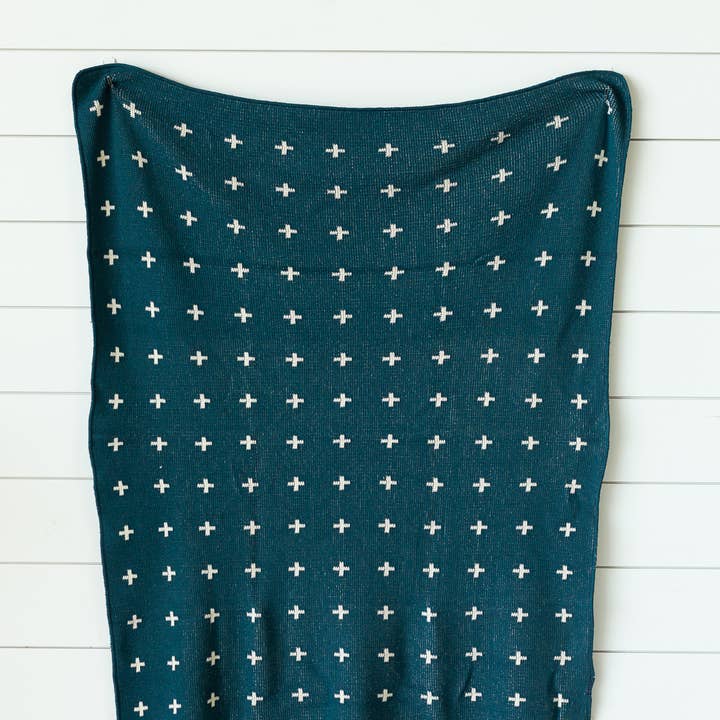 Modern Burlap - Wholesale Throw Blanket - Made in the USA | Mini Swiss Cross Knit Throw16
