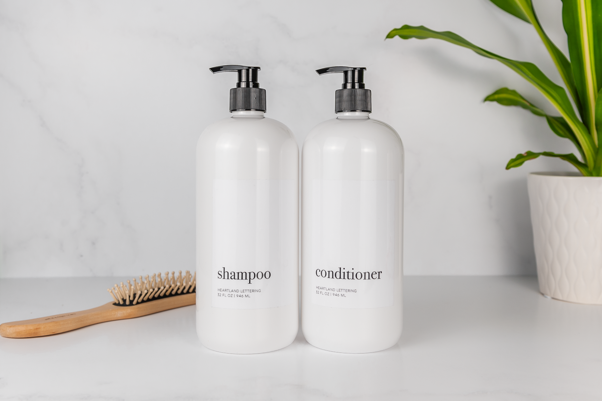 Joie Designs Co. | Refillable Bottles - Wholesale Bath & Body Set - 32 oz Shower Set - Shampoo, Conditioner, Body Wash6