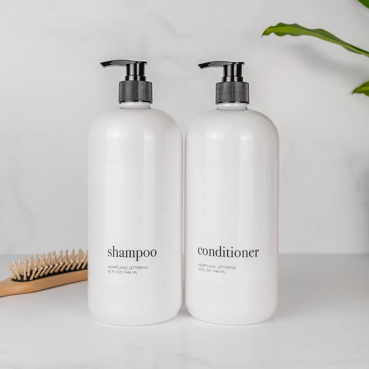 Joie Designs Co. | Refillable Bottles - Wholesale Bath & Body Set - 32 oz Shower Set - Shampoo, Conditioner, Body Wash6