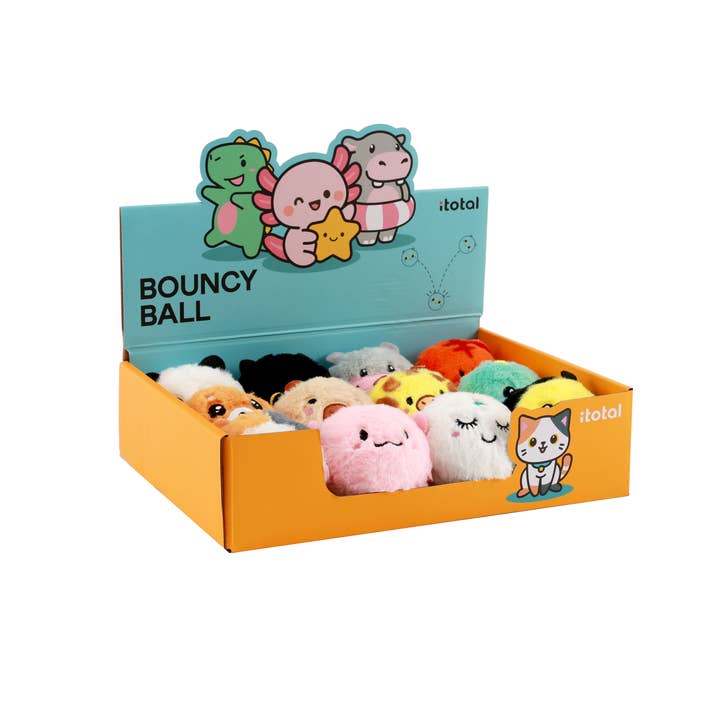 Assorted Bouncy Balls - Display 12 Pcs for wholesale by I-Total, I-Drink