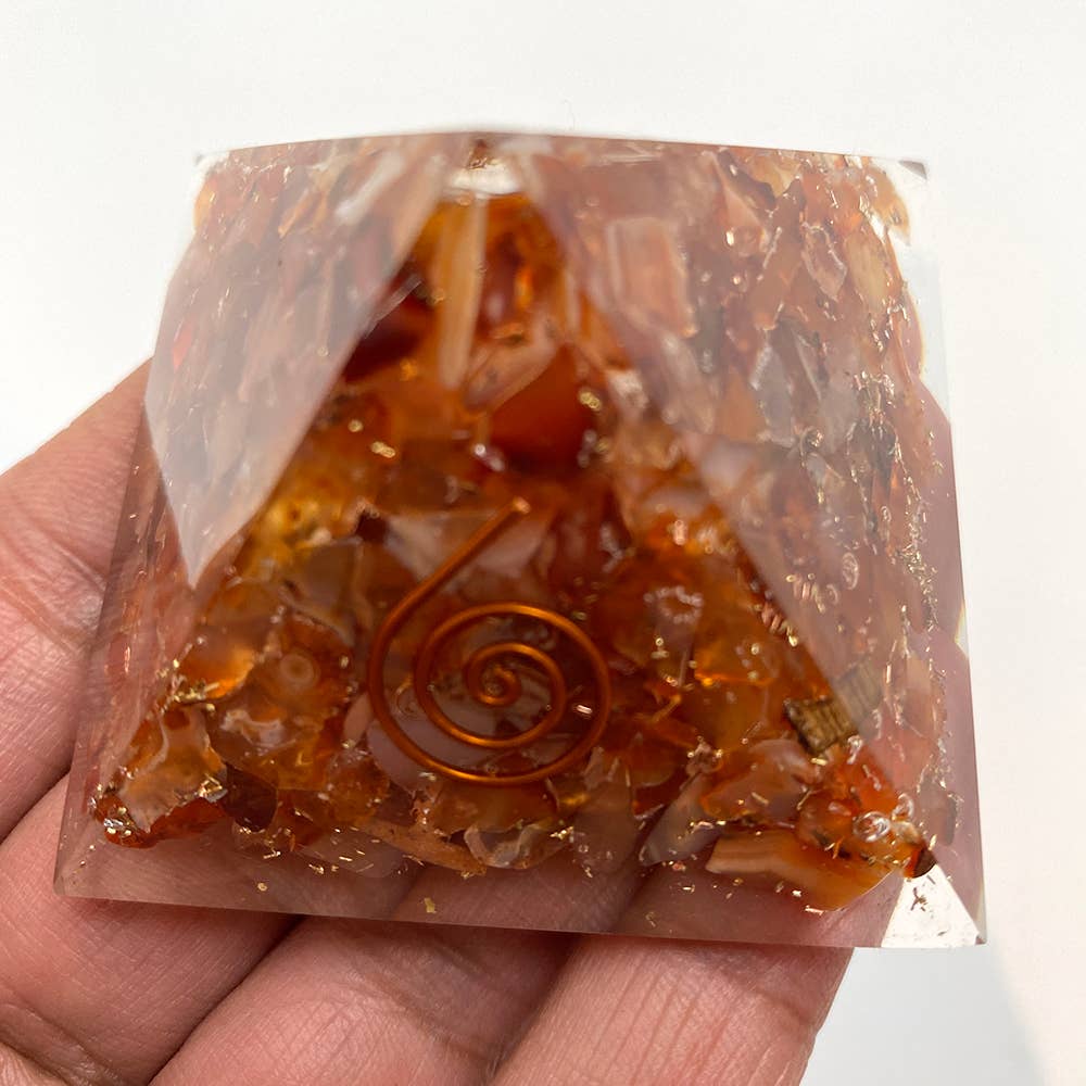 VIE - Wholesale Spiritual Stone/Crystal - Orgone Reiki Healing Pyramid, 5.5cm2