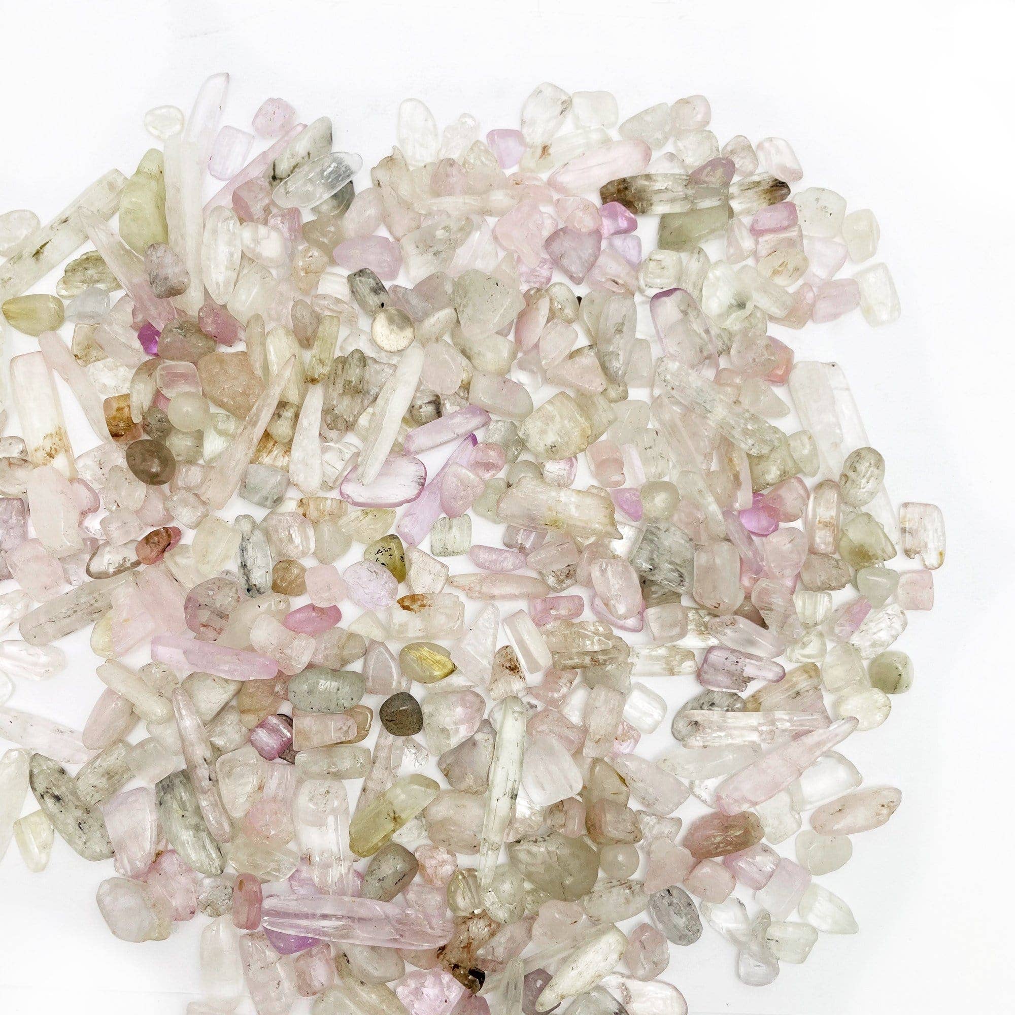 Rock Paradise – Pedra/cristal espiritual por atacado – Kunzite 1lb Pedras Roladas Cristais e Minerais a Granel1