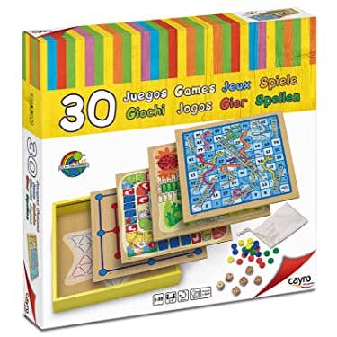 Jeu de plateau - 30 jeux différents - Parchees, Goose, etc. pour la vente par Cayro