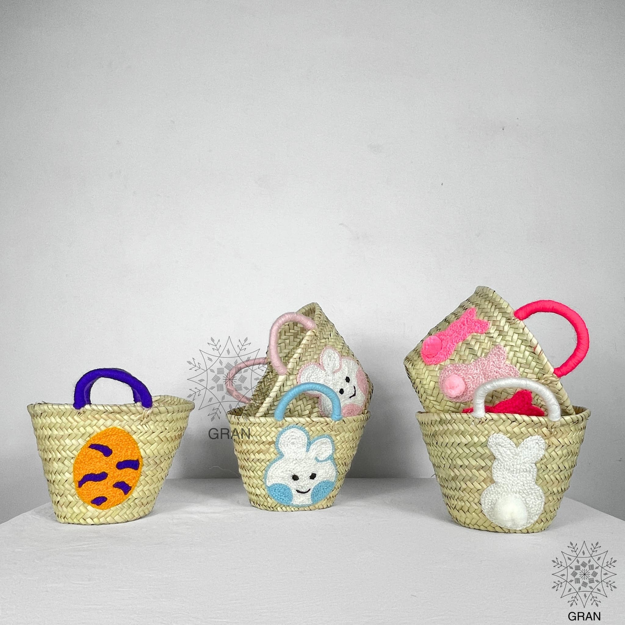 Gran Wholesale – wholesale Basket – Kids & baby – Easter Straw Basket, Personalized Easter Gift For Kids.5