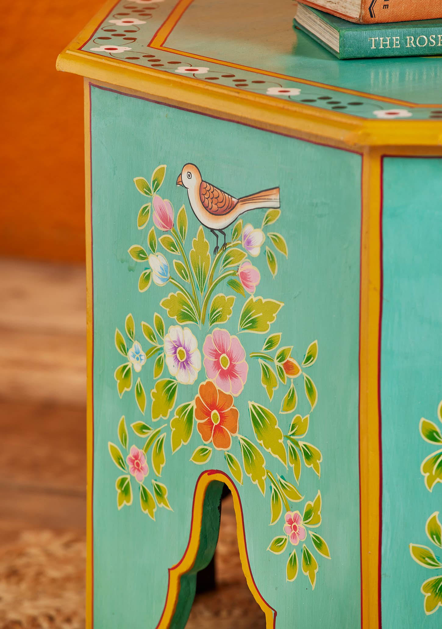 Namaste - Wholesale Coffee Table - Panchi Handpainted Hexagonal Coffee Table1