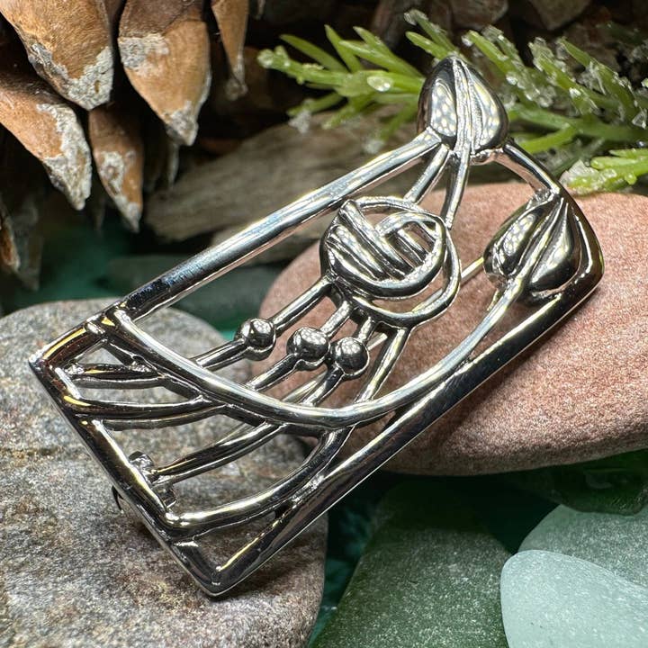Broche de Rosas Mackintosh Impresionante para venta al por mayor de Celtic Crystal Designs Jewelry & Gifts