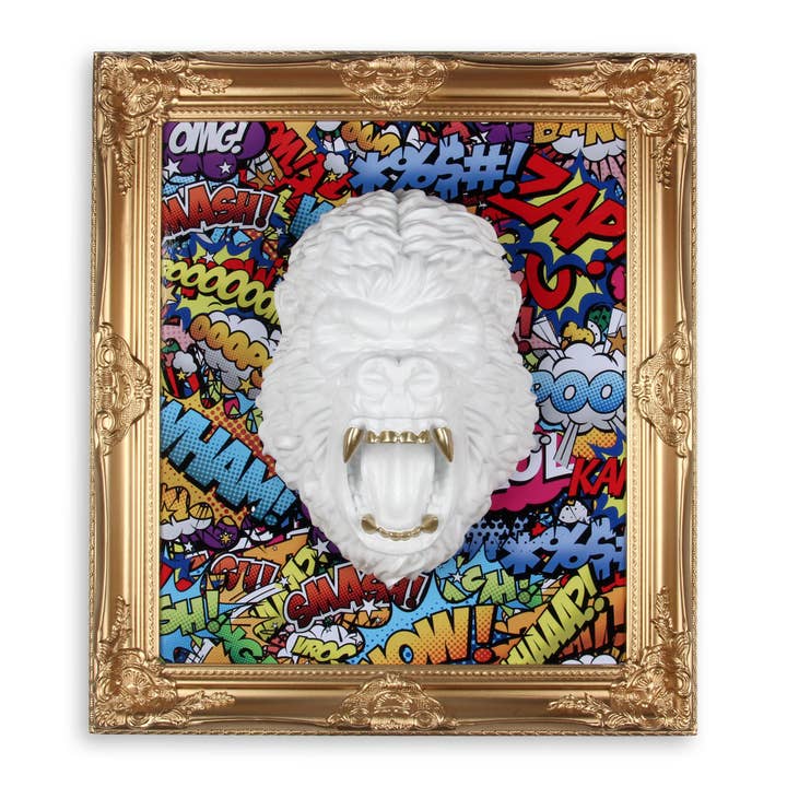 Quadro scultura 'Testa di gorilla' per la vendita all'ingrosso da parte di ADM Home Decoration
