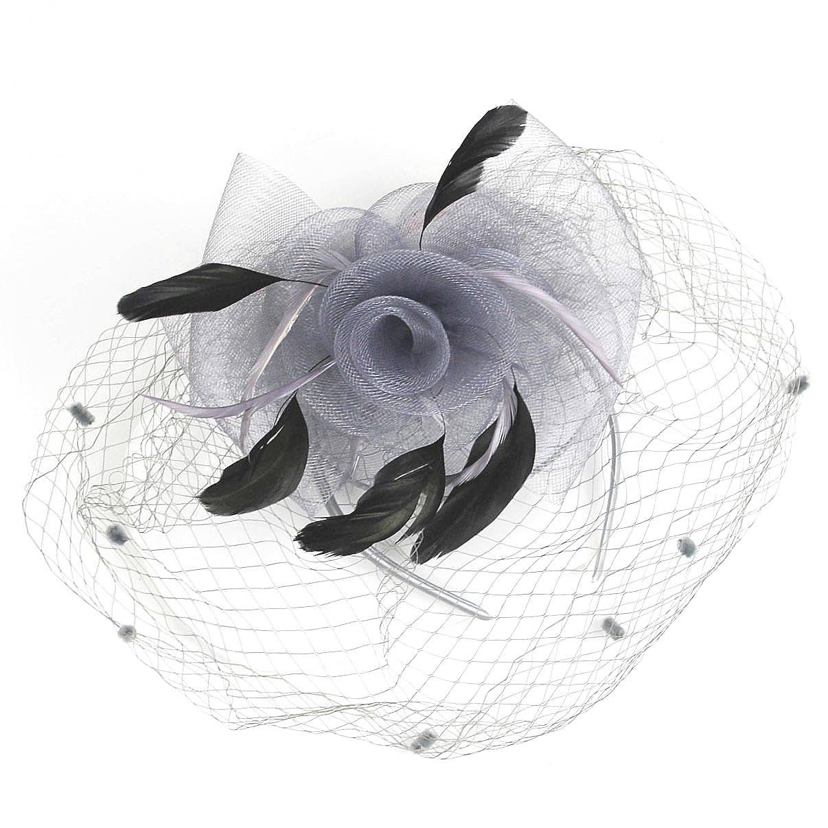 Diacly - Wholesale Fascinator Hat - Women's - Flower Mesh Flapper Fascinator s112