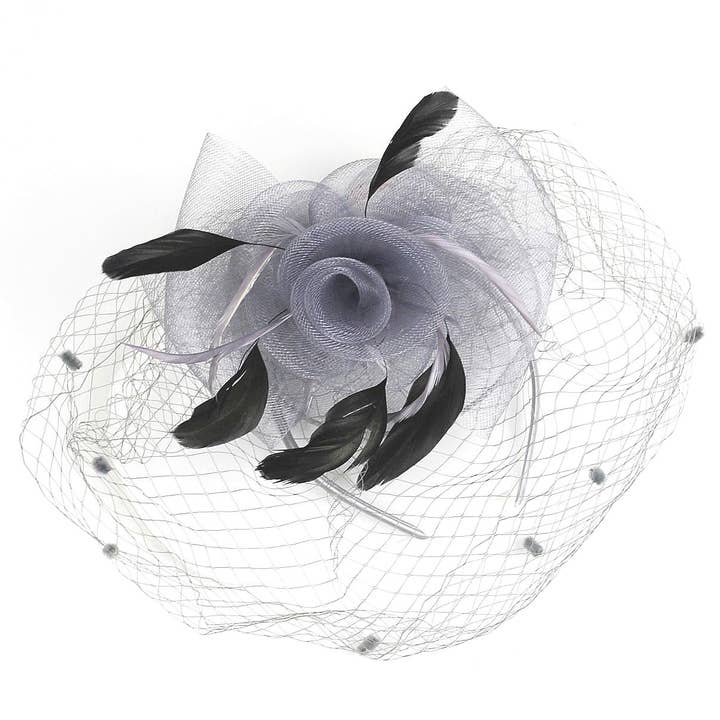 Diacly – wholesale Fascinator hat – Women's – Flower Mesh Flapper Fascinator s112