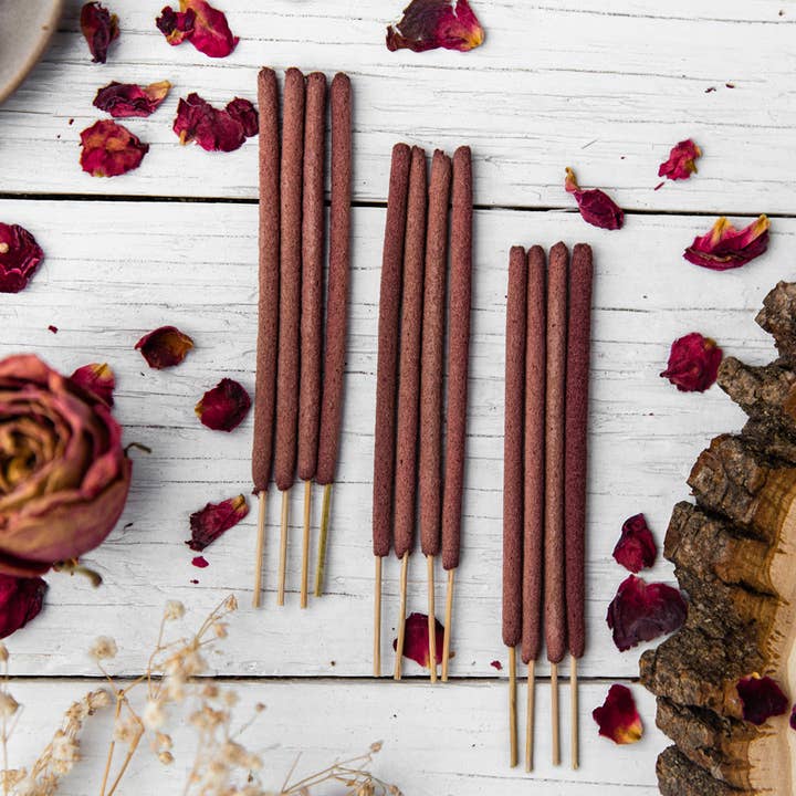 Leftover Hippies Incense - Wholesale Incense - All-Natural Herbal ROSE Incense Sticks, Bulk