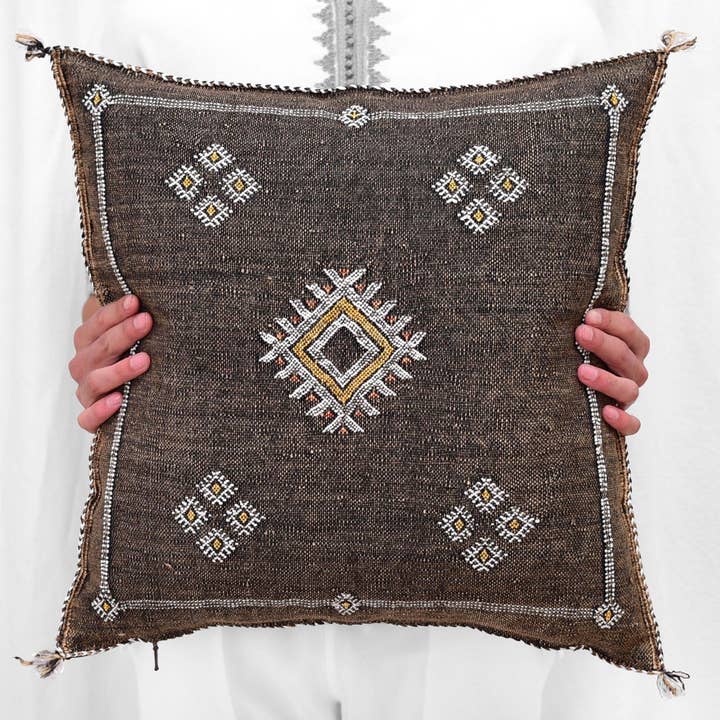 Simply Moroccan - Wholesale Throw Pillow Cover - Handwoven Moroccan Cactus Silk Pillows