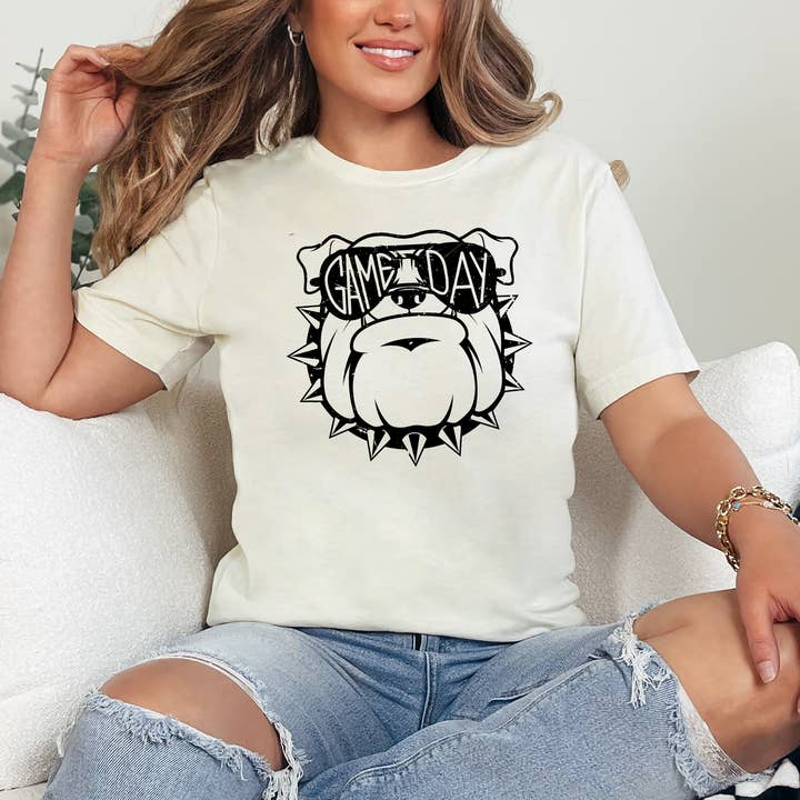 Bulldog shirt, Game Day Shirt, Bulldog Gameday Shirt for wholesale by Custom T Story