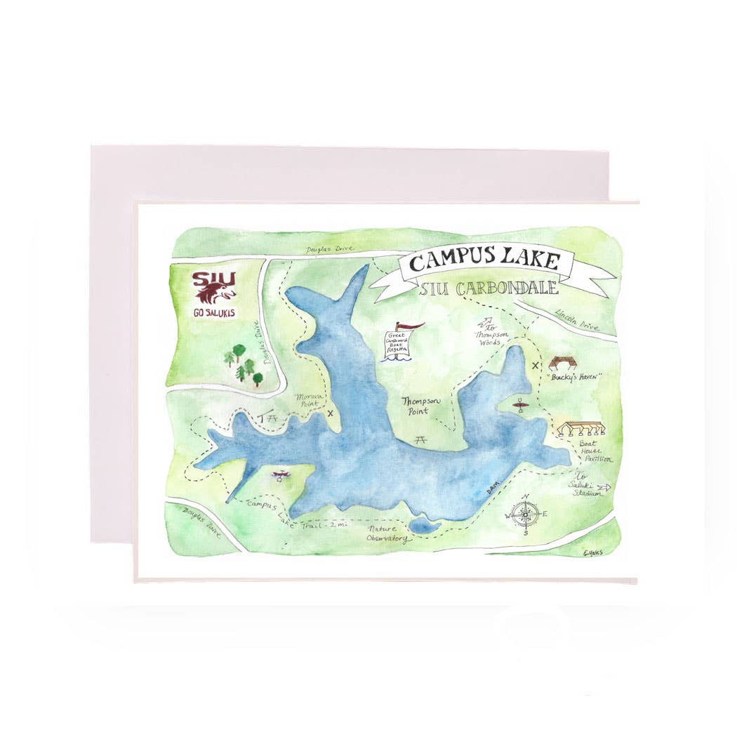 Emily Drew Yates Art & Illustration - Wholesale Everyday Greeting Card - Greeting Cards - Watercolor Calligraphy Maps - 13 Options1
