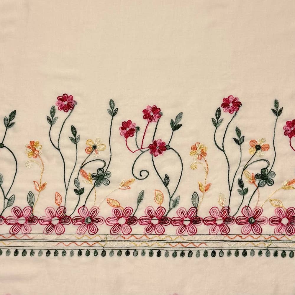 Humble Hilo – Engroshandel Tørklæde - Dame – Humble Hilo Broderet tørklæde/sjal med blomster71