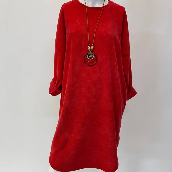 ORNELLA PARIS - Vente Robe – femme - Robe en velours avec collier SLV-R6363
4