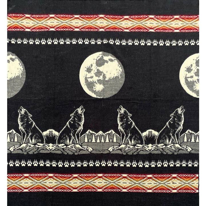 ECUALAMA – Engroshandel Tæppe – Blød & Varm Baby Alpaca Uld Tæppe - Ekstra Stor 78" x 92"/200 x 230 cm - Ulv Mønster - Vendbar Sort/Hvid4