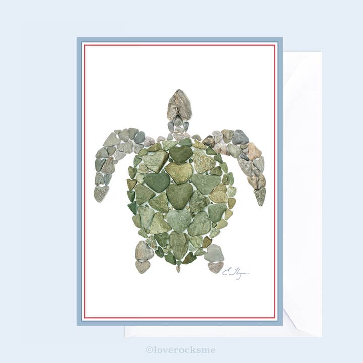 Cartes côtières | Cartes fauniques | Carte tortue pour la vente par Love Rocks Me®