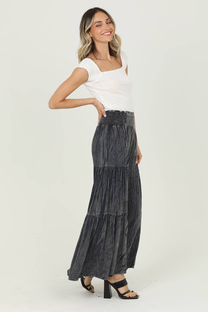Nostalgia - Wholesale Pants - Women's - N3690-ASIS ACID WASH TIERED WIDE LEG PANTS4