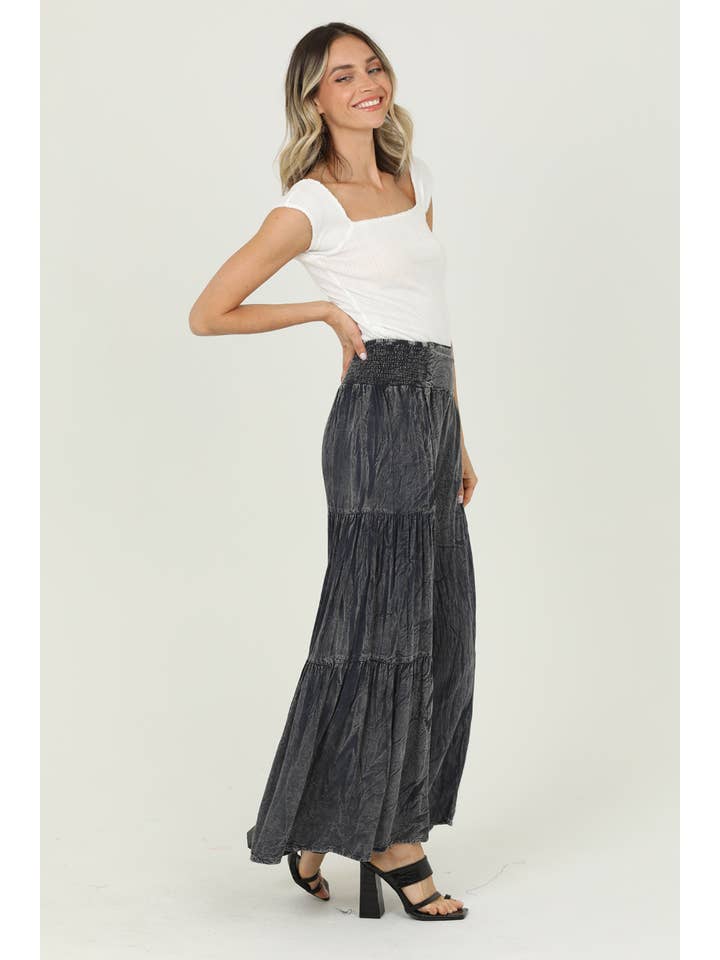 Nostalgia - Wholesale Pants - Women's - N3690-ASIS ACID WASH TIERED WIDE LEG PANTS4