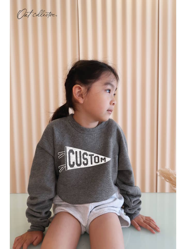 OAT COLLECTIVE - Wholesale Sweatshirt - Kids - CUSTOM PENNANT Toddler Graphic Sweatshirt4