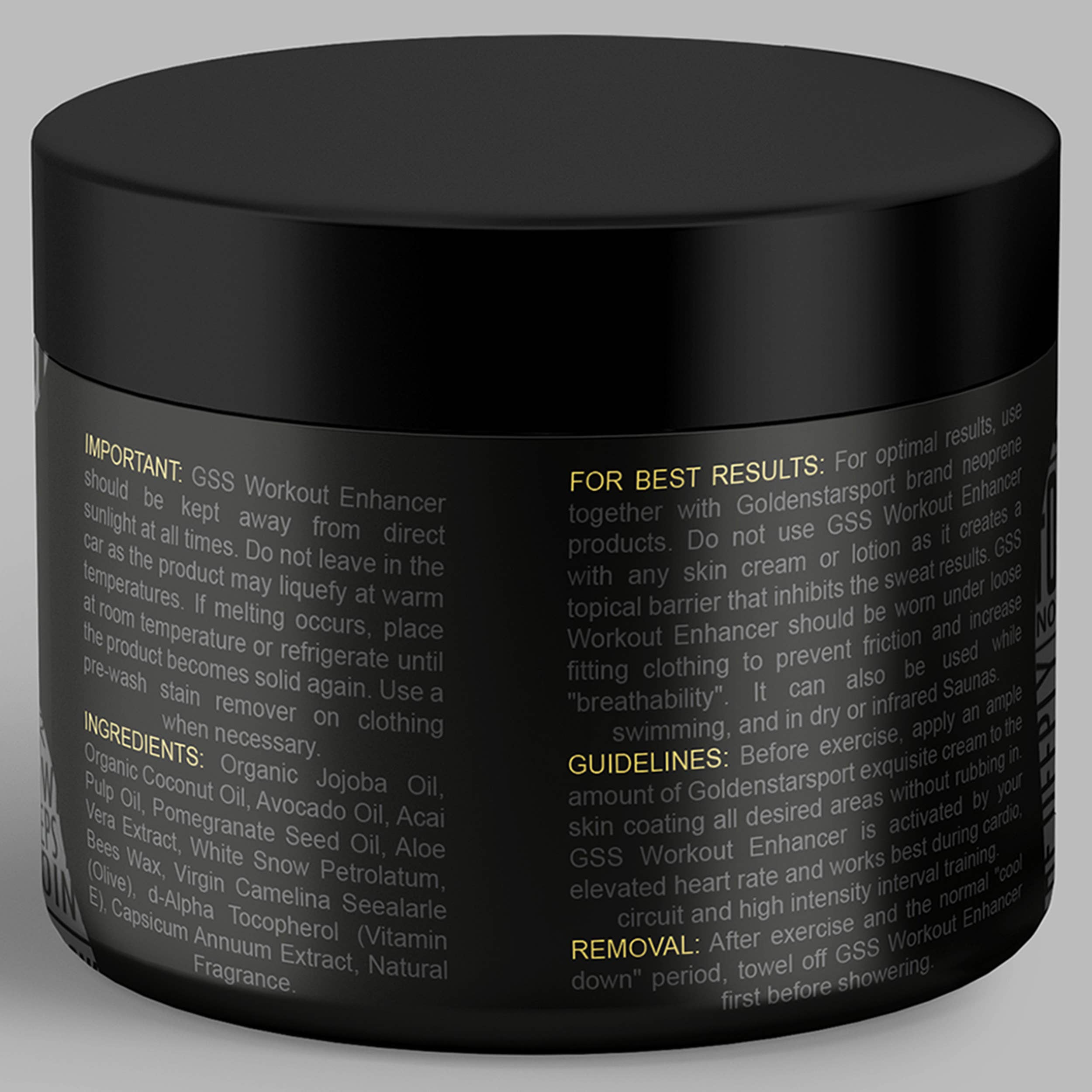 SC Goldenstarsport - Vente Crème/lotion pour le corps - Crème anti-transpiration Goldenstarsport pour l'entraînement2