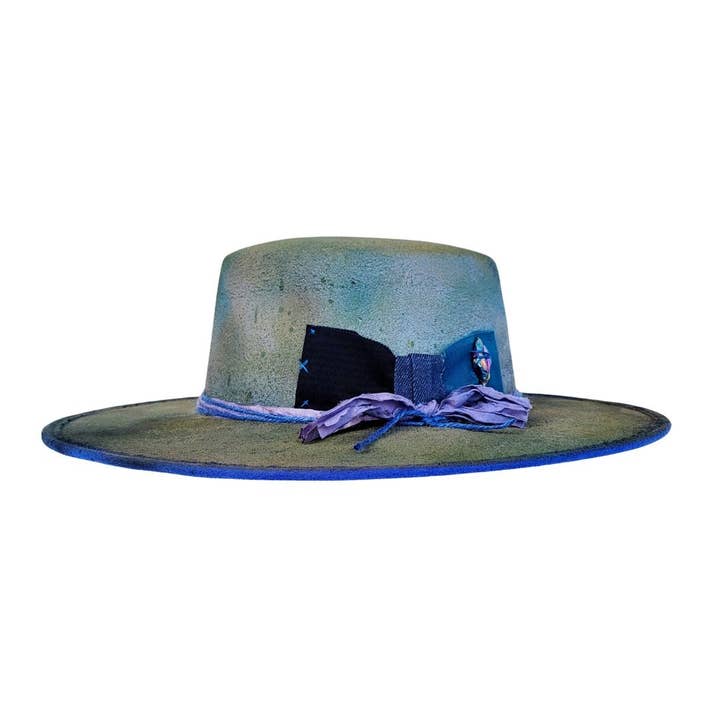 VINTAGE Sombrero náutico PAKI de estilo vintage en gamuza de poliéster de venta al por mayor en Faire