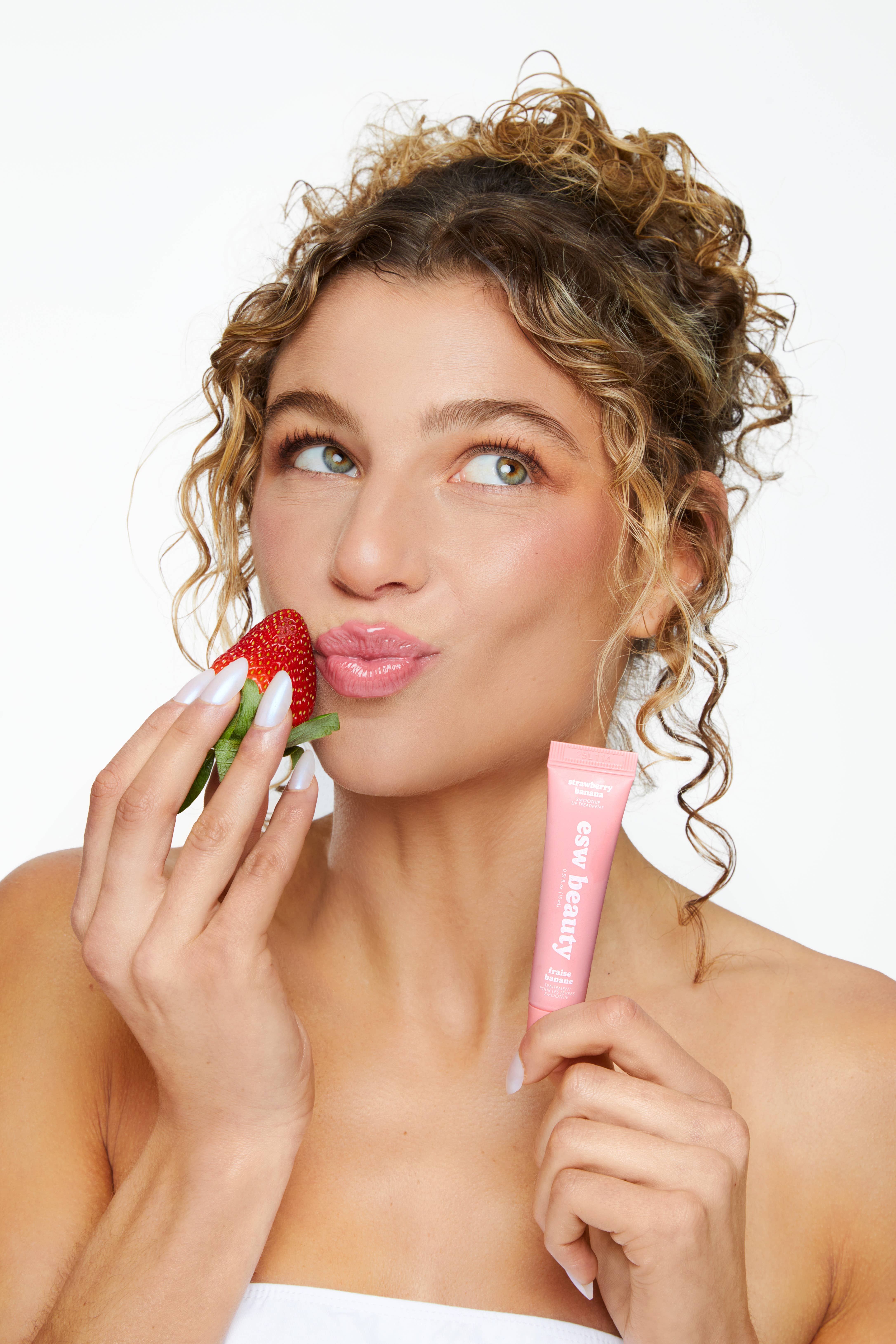 ESW Beauty – wholesale Lip Balm – Strawberry Banana Smoothie Intense Hydration Lip Treatment6