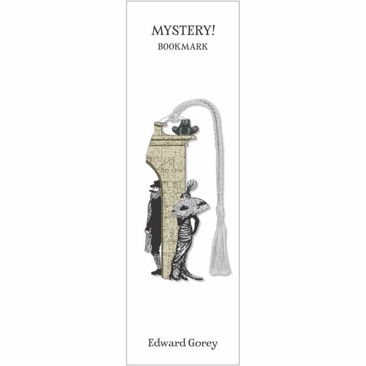 David Howell and Company - Wholesale Bookmark - Edward Gorey Mystery! Metal Bookmark, MADE in USA1
