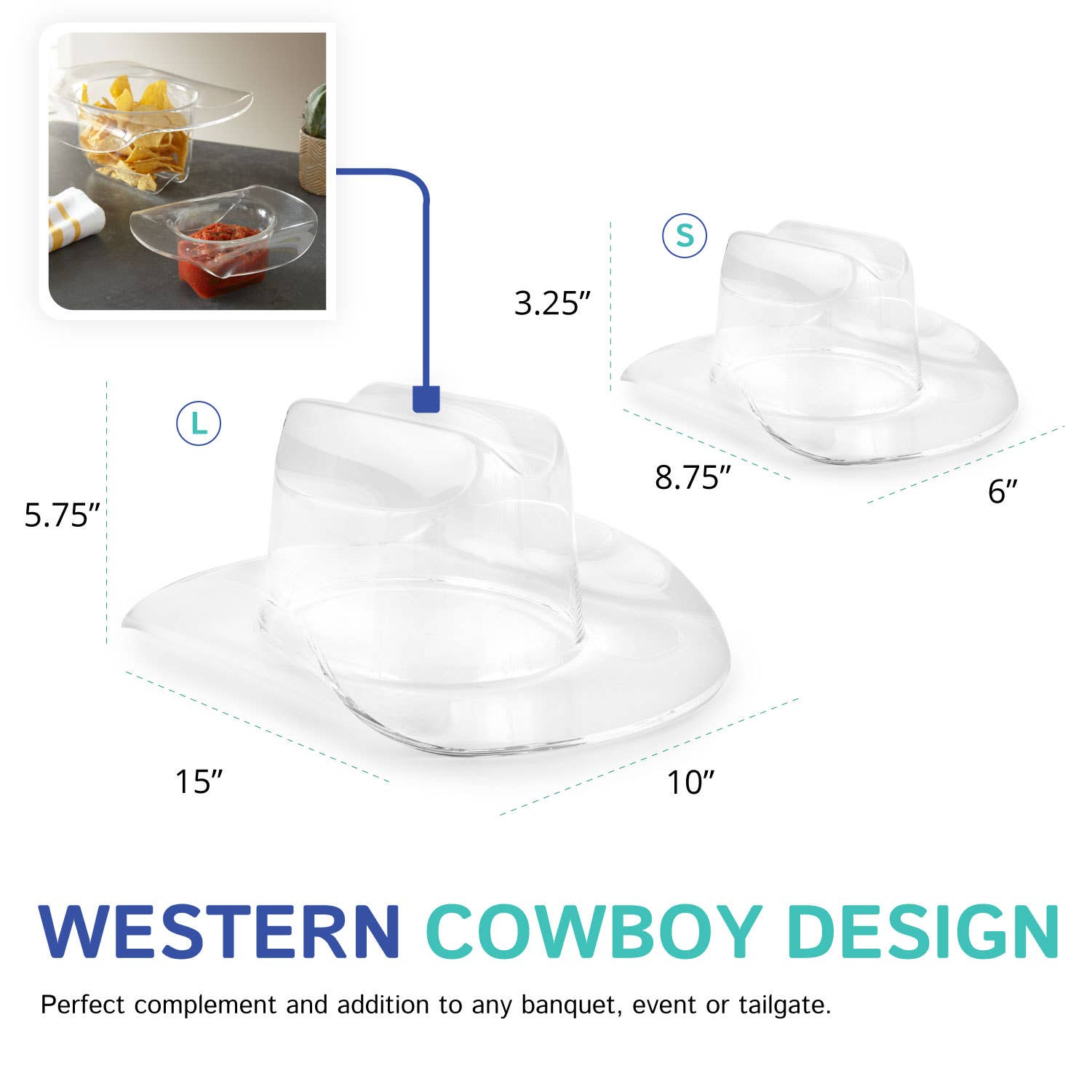 Huang Acrylic - Wholesale Decorative Tabletop Object - Large Cowboy Hat5