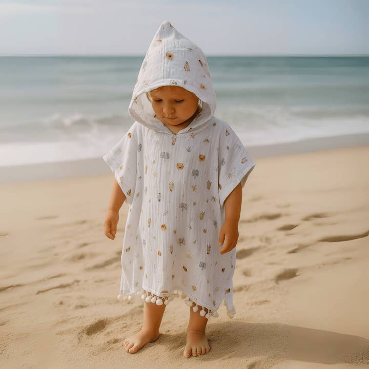 Poncho de muselina para niños – Safari para venta al por mayor de PUFFI