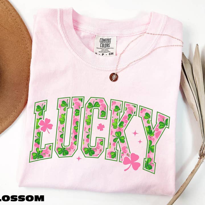 Comfort Colors Lucky Shirt, St Patricks Day Sweater for wholesale by Teedico