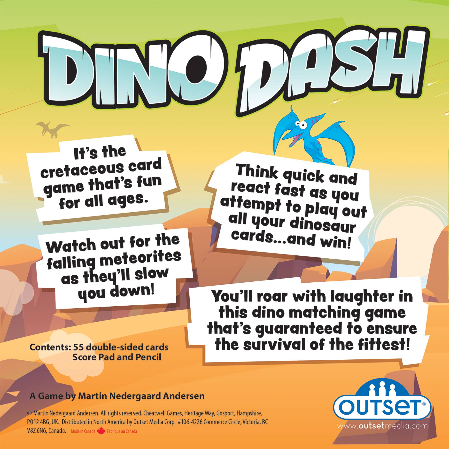Outset Games and Cobble Hill Puzzles - Wholesale Card Game - Dino Dash: Be Quick or Be Extinct!  Card Game 🦕 (ages 4+)1
