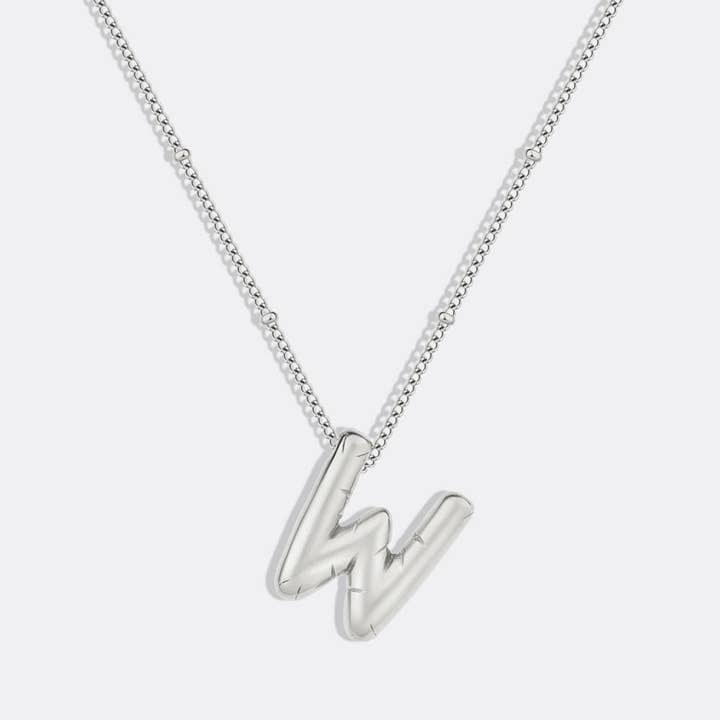 Mint & Lily - Wholesale Pendant/Charm Necklace - Balloon Initial Necklace with Satellite Chain30