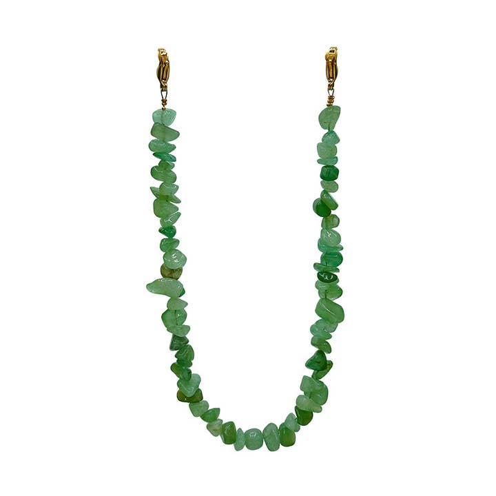 LOUIZ phone cord aventurine gemstone for wholesale by LOUIZ